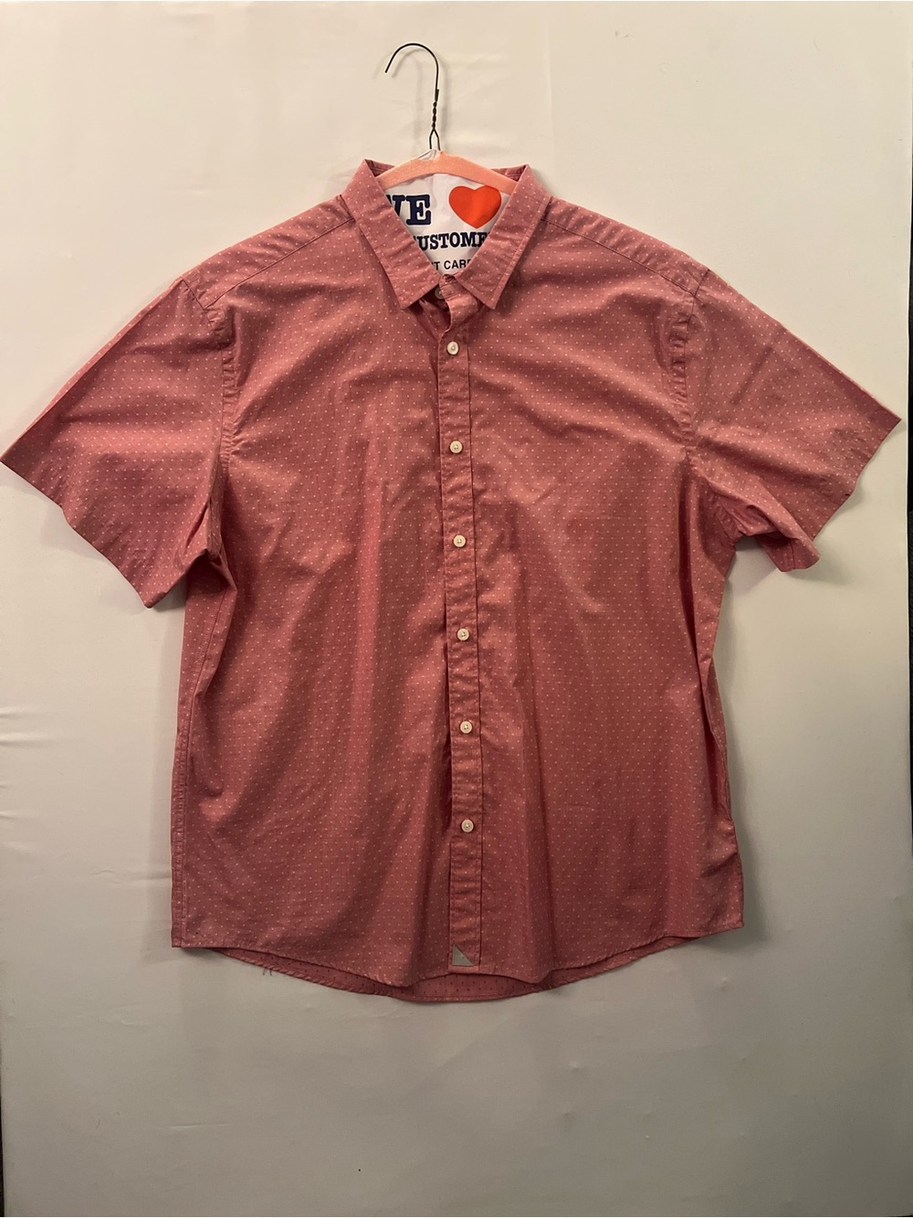 UNTUCKit Short-Sleeve Button-Down Shirt in Dusty Rose
